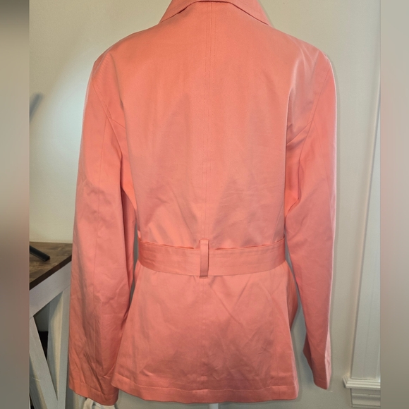 Brooks Brothers 346 Stretch Double-Breasted Short Trench Coat Women's Size 12 - Picture 2 of 8